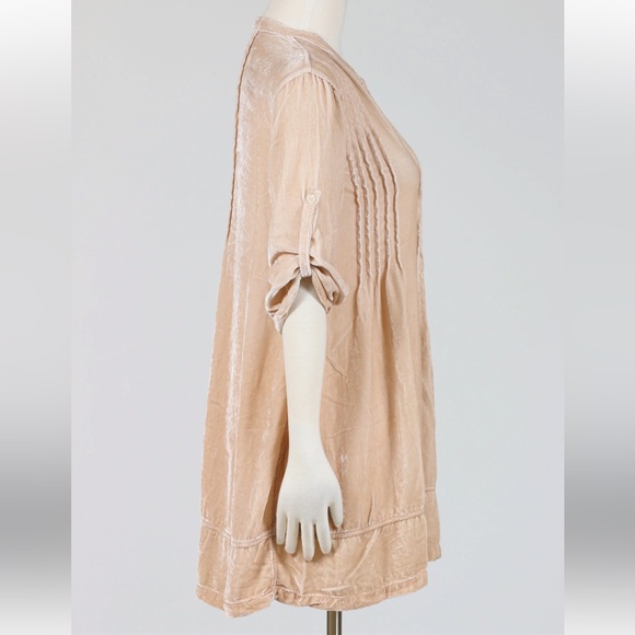 CP Shades Tan Regina Velvet Tunic - flawed - Picture 3 of 7